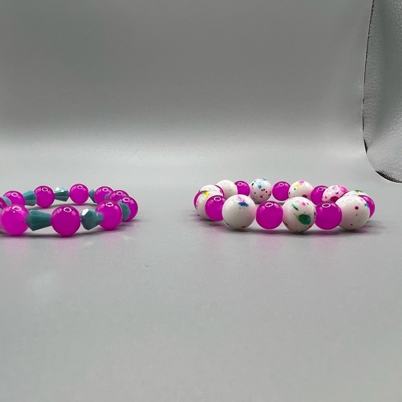 Colorful Beaded Bracelets Set - Handmade B0289C - Picture 2 of 3